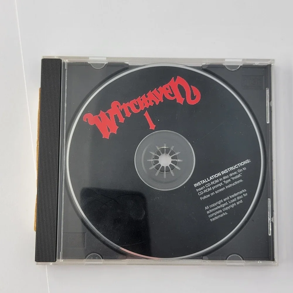Witchaven Computer Game (PC, 1995) Disc + Case +‎ Spell Book Vtg 90s.